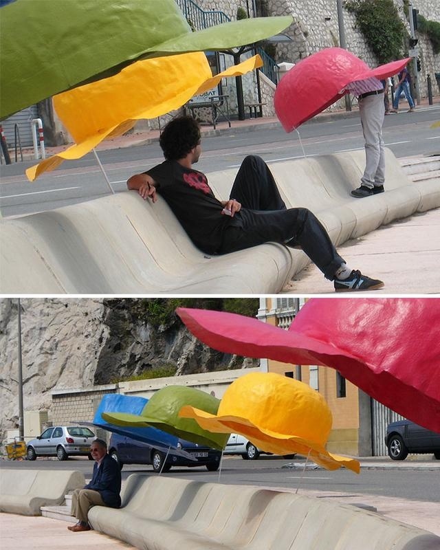 童趣創意設計七彩戶外休閑椅,能遮陽擋雨