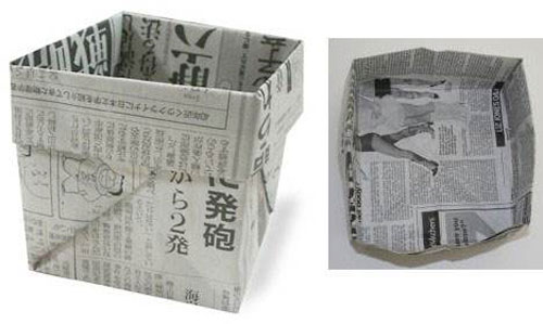 用紙折垃圾桶手工怎么折，學(xué)手工制作折紙垃圾桶